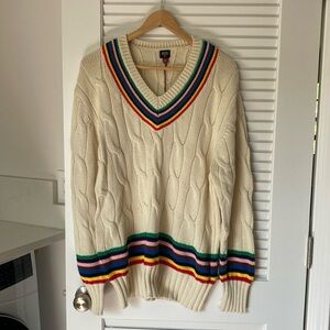 NWT Rowing Blazers cable sweater